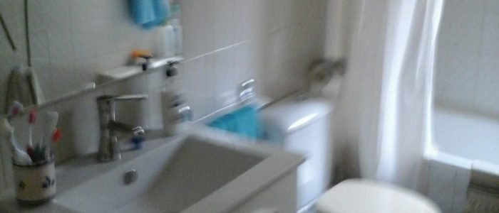 Baño en el apartamento en alquiler en el pirineo aragonés